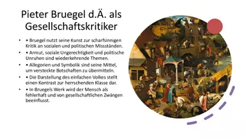 Vorschau - Präsentationen/Tafelbilder - Pieter Bruegel d.Ä. - Präsentation & Unterrichtseinstieg - Seite 2