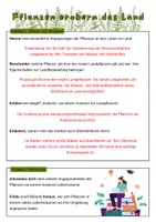 Vorschau - Arbeitsblätter - Pflanzen erobern das Land | Unterrichtsreihe "Evolution", Biologie 9./10. Klasse - Seite 1