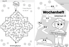 Vorschau - Arbeitsblätter - Wochenheft Mathe 18 (Zahlenraum 20) - Seite 1