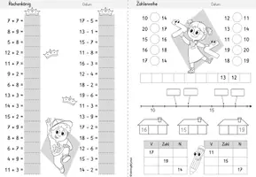 Vorschau - Arbeitsblätter - Wochenheft Mathe 18 (Zahlenraum 20) - Seite 3