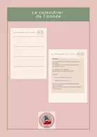 Vorschau - Arbeitsblätter - « Le calendrier de l‘année » - Monate auf Französisch - Deckblatt