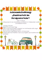 Vorschau - Aufgabenkarten - Achtsamkeitsübung Dankbarkeit im Straßenverkehr - Deckblatt