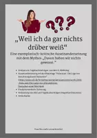 Vorschau - Stundenentwürfe - "Weil ich da gar nichts drüber weiß“ – Eine exemplarisch kritische Auseinandersetzung mit dem Mythos „Davon haben wir nichts gewusst.“ - Deckblatt