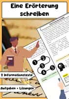 Vorschau - Arbeitsblätter - Erörterung schreiben Deutsch: Argumentieren & Diskutieren - Deckblatt