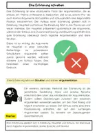 Vorschau - Arbeitsblätter - Erörterung schreiben Deutsch: Argumentieren & Diskutieren - Seite 1