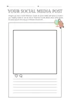 Vorschau - Arbeitsblätter - Englisch: Create a Social Media Post - Seite 1