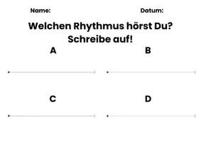 Vorschau - Arbeitsblätter - Vorlagen: Übungen für das rhythmische Hörverständnis (PDF) - Seite 2