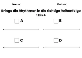 Vorschau - Arbeitsblätter - Vorlagen: Übungen für das rhythmische Hörverständnis (PDF) - Seite 3