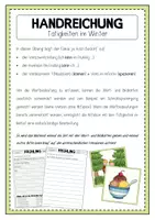 Vorschau - Arbeitsblätter - FRÜHLING Tätigkeiten im Frühling (AB) - Seite 1