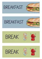 Vorschau - Poster - Tafelmaterial + Timetable: School subjects - Seite 2