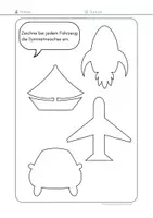 Vorschau - Arbeitsblätter - Materialpaket: Symmetrie, Motivschablonen, Symmetrieachse einzeichnen, Spiegeln - Seite 2