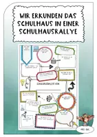 Vorschau - Arbeitsblätter - Schulhausrallye zur Erkundung des Schulgebäudes - Deckblatt