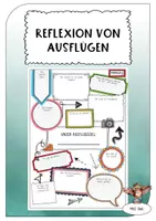 Vorschau - Arbeitsblätter - Reflexion von Ausflügen - Deckblatt