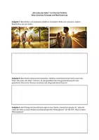 Vorschau - Arbeitsblätter - „Die Liebe der Väter“ von Thomas Hettche - Einstiegsstunde - Deckblatt