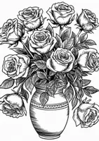 Vorschau - Mal- und Bastelvorlagen - Blumen-Malvorlagen für Jugendliche | 10 detailreiche Motive - Seite 3