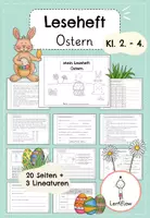 Vorschau - Arbeitsblätter - Leseheft Ostern, Leseförderung | Kl. 2 - 4 - Deckblatt