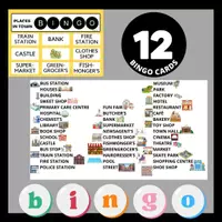Vista previa - Juegos / Gamificación - MY TOWN Bingo + vocabulary + flashcards - Portada