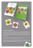 Vorschau - Stationenlernen - Klettmappen | Bunte Blumen kombinieren | Level 1 + 2 - Seite 1