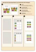 Vorschau - Stationenlernen - Klettmappen | Bunte Blumen kombinieren | Level 1 + 2 - Seite 3