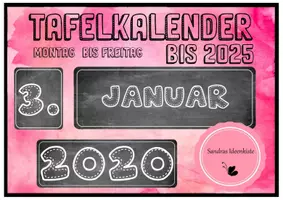 Vorschau - Poster - Tafelkalender bis 2025 (Vorlage) - Deckblatt
