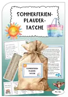 Vorschau - Bildkarten - Sommerferien Plauder-Tasche - Deckblatt