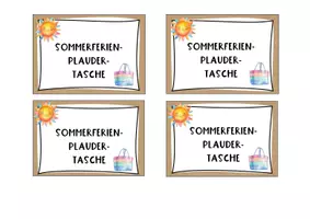 Vorschau - Bildkarten - Sommerferien Plauder-Tasche - Seite 2