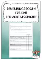 Vorschau - Lehrpläne/Lehrermaterial - Bewertungsbogen für eine Reizwortgeschichte - Deckblatt