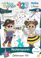 Vorschau - Stationenlernen - Rechenspuren Zahlenraum 100 | Karneval | Fasching - Deckblatt