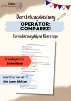 Vorschau - Arbeitsblätter - Operator: Comparez! Darstellungsleistung Oberstufe - Deckblatt