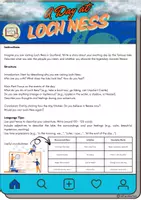 Vorschau - Arbeitsblätter - A day at Loch Ness Writing - Grade 7 - Deckblatt