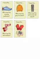 Vorschau - Arbeitsblätter - Lesespiel "I have ..., who has ...?" Thema clothes - Seite 3