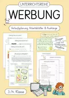 Vorschau - Unterrichtsreihen - Werbung - Unterrichtsreihe für die 3./4. Klasse - Deckblatt