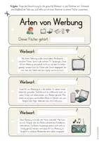 Vorschau - Arbeitsblätter - Arten von Werbung: Fächer & Arbeitsblatt (3./4. Klasse) - Seite 2