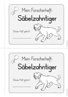 Vorschau - Unterrichtsreihen - Säbelzahntiger - Steinzeit: Forscherheft (2./3. Klasse) - Seite 1