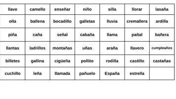 Vista previa - Juegos / Gamificación - Busca y encuentra el dibujo con ñ o ll - página 2