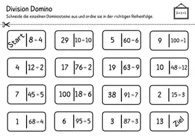 Vorschau - Arbeitsblätter - Mathe Domino Spiele - Materialpaket - Seite 2