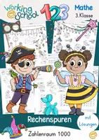 Vorschau - Arbeitsblätter - Zahlenraum 1000 | Rechenspuren | Fasching | Karneval - Deckblatt