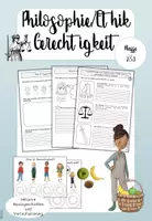 Vorschau - Stundenentwürfe - Gerechtigkeit Philosophie/Ethik Klasse 2/3 - Deckblatt