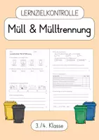 Vorschau - Test - Müll & Mülltrennung - Lernzielkontrolle / Test - Deckblatt