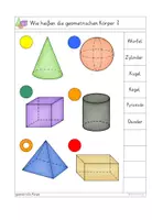 Vorschau - Anderer Materialtyp - Geometrische Körper Selbstlernkarten - Seite 1