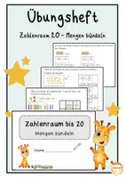 Vorschau - Arbeitsblätter - Zahlenraum bis 20 - Mengen bündeln - Deckblatt