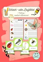 Vorschau - Arbeitsblätter - Schleichdiktat oder Laufdiktat Klasse 2 Frühling - Deckblatt