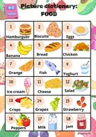 Vista previa - Juegos / Gamificación - juego explota food + picture dictionary - Portada