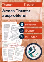 Vorschau - Arbeitsblätter - Theatertheorien ausprobieren - Armes Theater - editierbar - Deckblatt