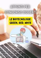 anteprima - Materiale di supporto/inclusione - Le Biotecnologie:red, white, green - Pagina di copertina