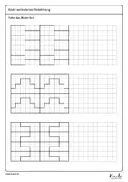 Vorschau - Arbeitsblätter - Parkettierungen und Bandornamente mit Hexominos - Seite 1