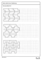 Vorschau - Arbeitsblätter - Parkettierungen und Bandornamente mit Hexominos - Seite 2