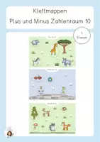 Vorschau - Spiele - Klettmappe Plus und minus Zahlenraum 10 - Deckblatt