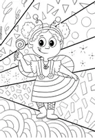 Vorschau - Stationenlernen - Fasching | Karneval | Ausmalbilder - Seite 1