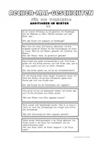 Vorschau - Arbeitsblätter - Rechen-Mal-Geschichten - Winter und Frühling - Seite 2